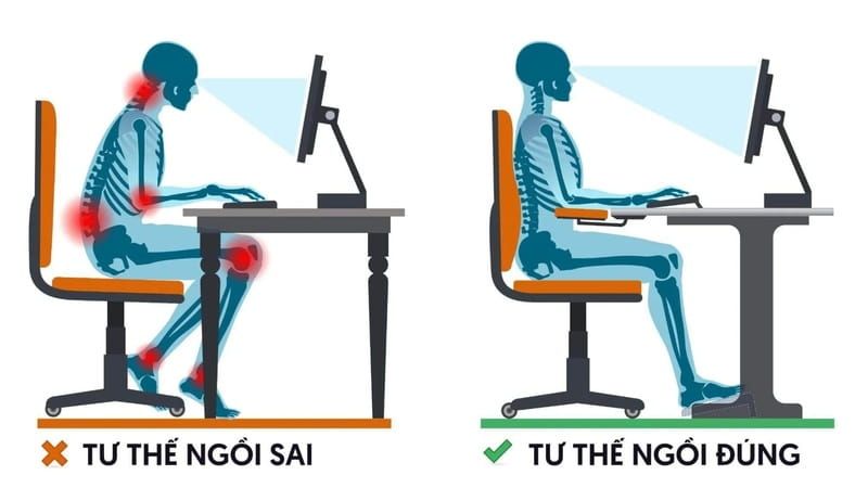 Cách ngồi thẳng lưng không mỏi